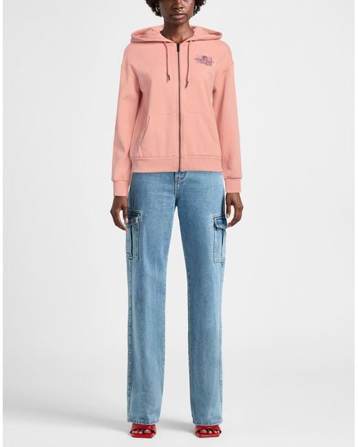 ARMANI EXCHANGE Pink Sweatshirt Cotton, Polyester, Elastomultiester, Elastane