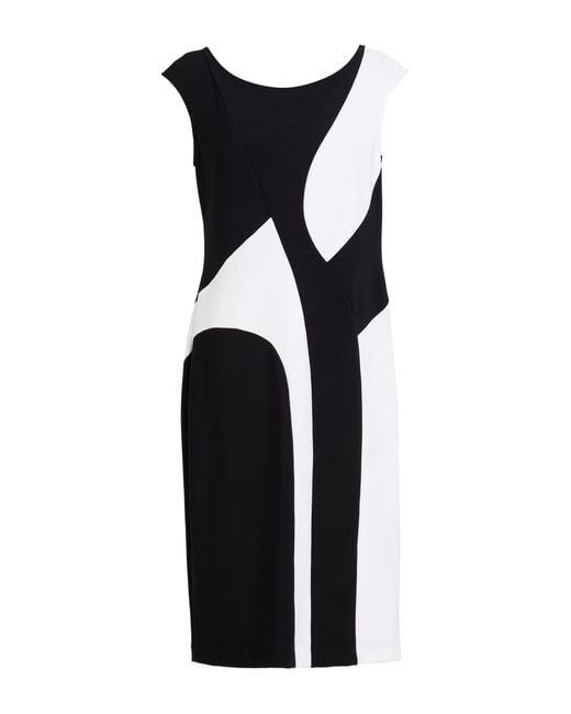 Joseph Ribkoff Black Midi Dress Polyethylene, Elastane