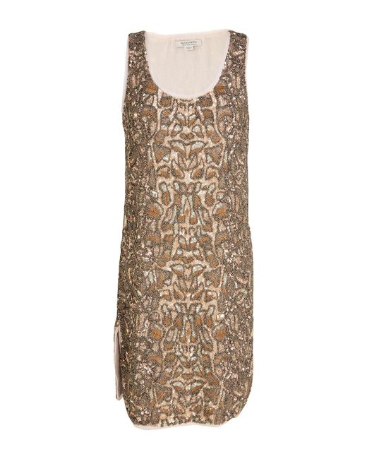 AllSaints Natural Mini Dress Polyester