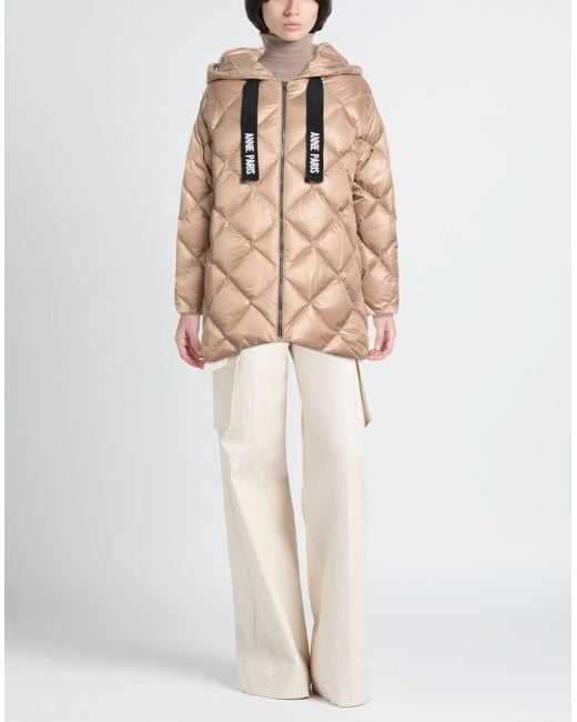 ANNIE PARIS Natural Camel Puffer Polyamide