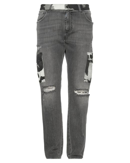 Dolce & Gabbana Gray Jeans for men