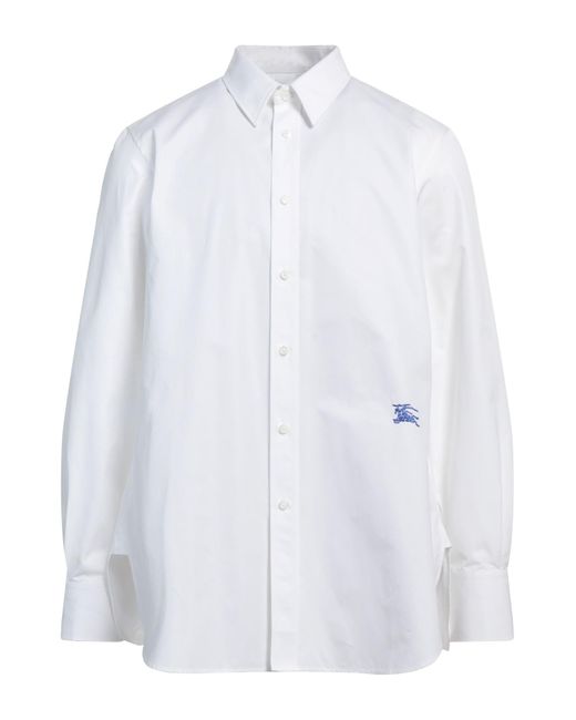Burberry White Shirt Cotton for men
