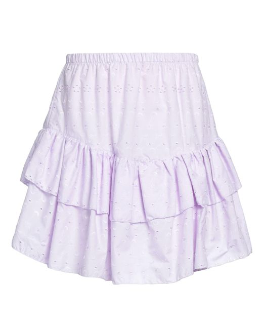 Odi Et Amo Purple Mini Skirt