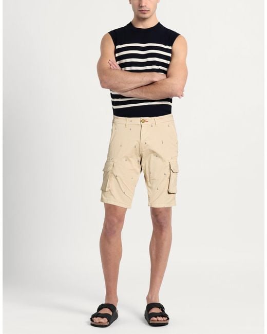 Impure Natural Shorts & Bermuda Shorts Cotton, Elastane for men