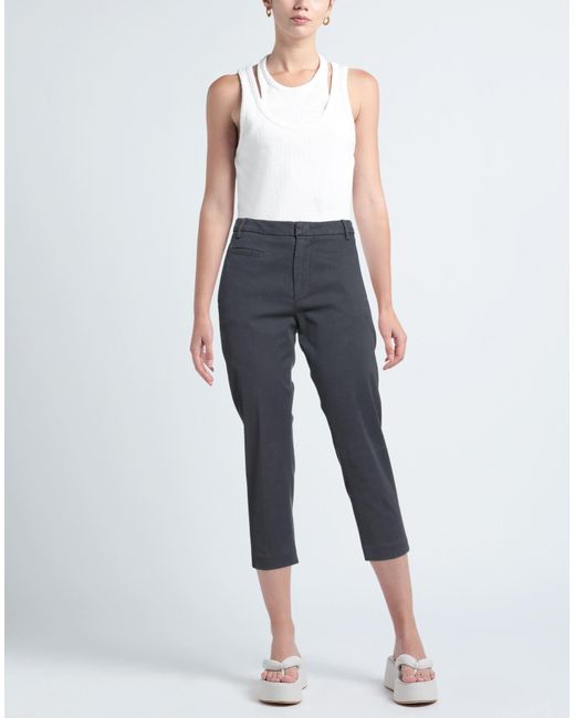 Dondup Blue Cropped Trousers