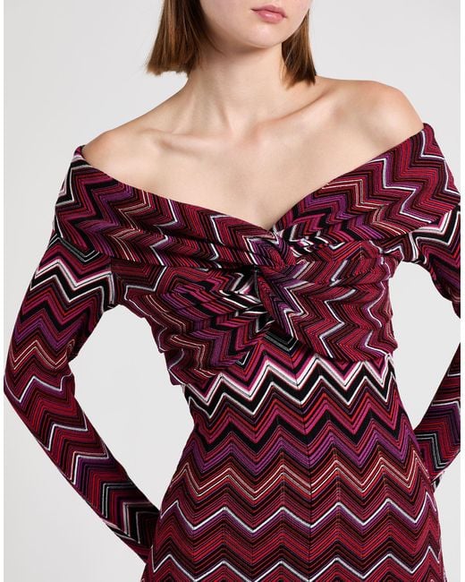 Missoni Red Jumpsuit Viscose, Polyester