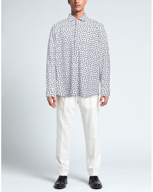 Ghirardelli White Shirt Polyamide, Elastane for men