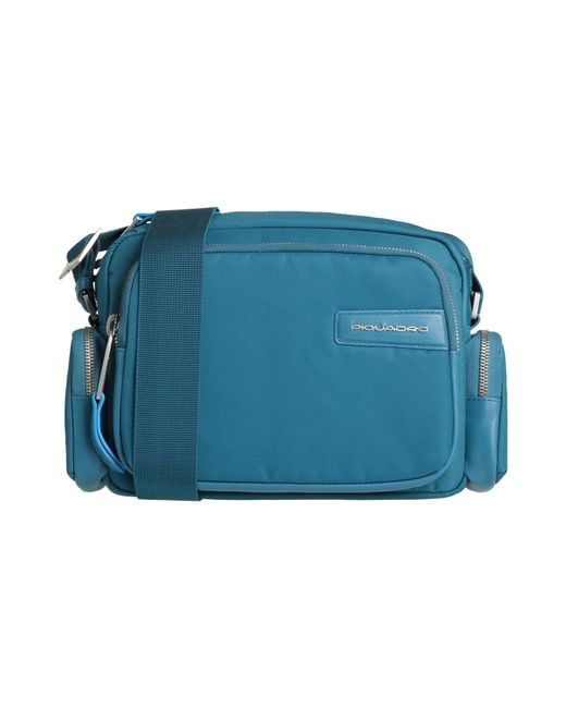 Piquadro Blue Azure Cross-Body Bag Nylon, Cow Leather, Eva (Ethylene