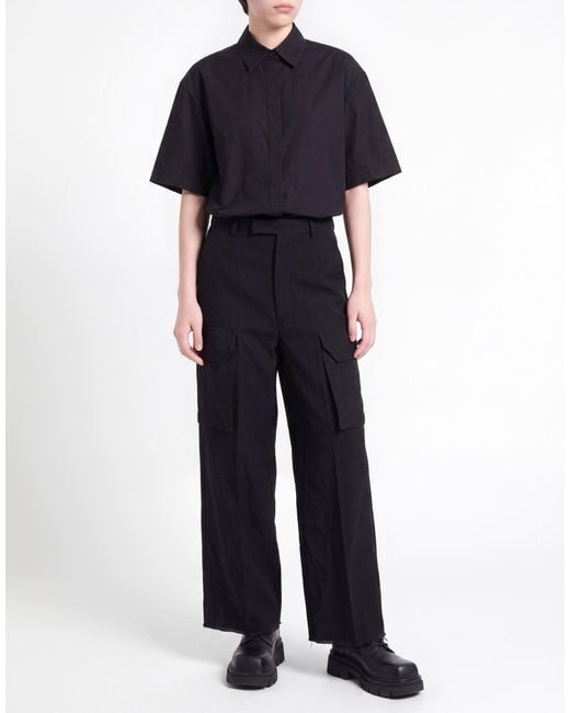 Rick Owens Black Pants Virgin Wool