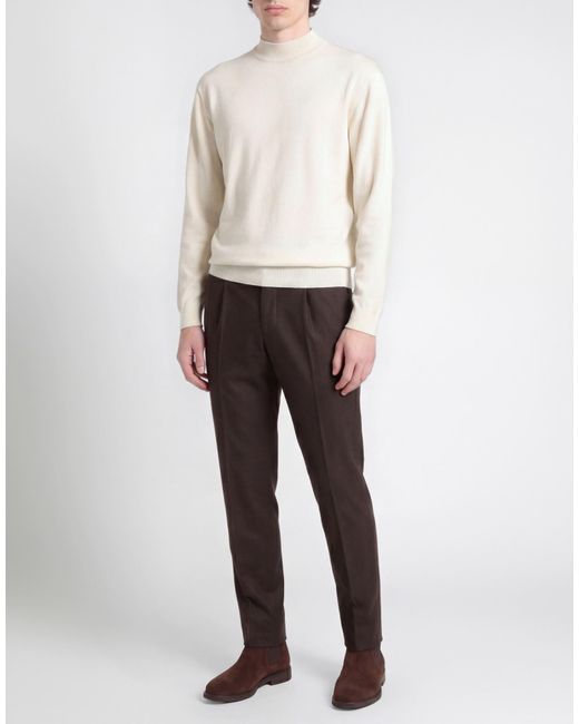 Tagliatore White Turtleneck for men
