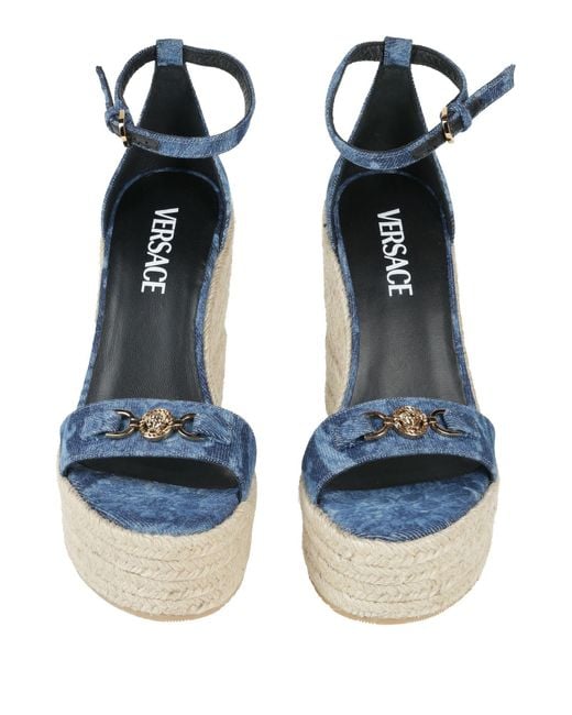 Versace Blue Espadrilles