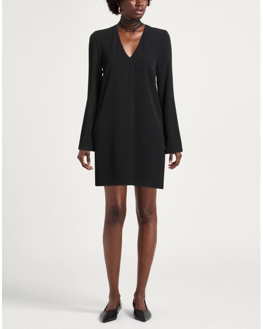 Suoli Black Mini Dress Polyester, Elastane