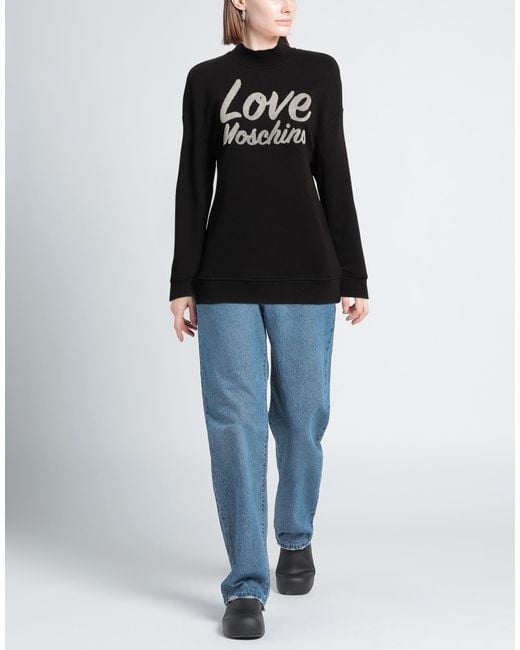 Love Moschino Black Sweatshirt