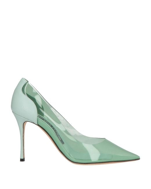 Sergio Rossi Green Pumps Leather, Pvc