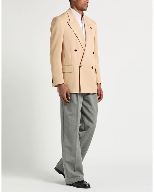 Lardini Natural Blazer Virgin Wool, Elastane for men
