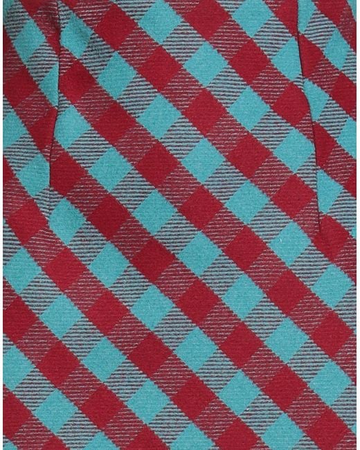 MILVA MI Blue Midi Skirt Acetate, Viscose, Wool