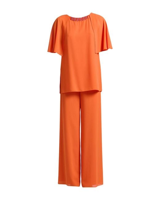 Camilla Orange Co-Ord Polyester, Elastane
