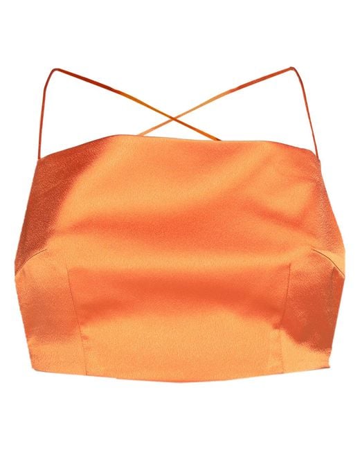 Nineminutes Orange Top Polyester, Elastane
