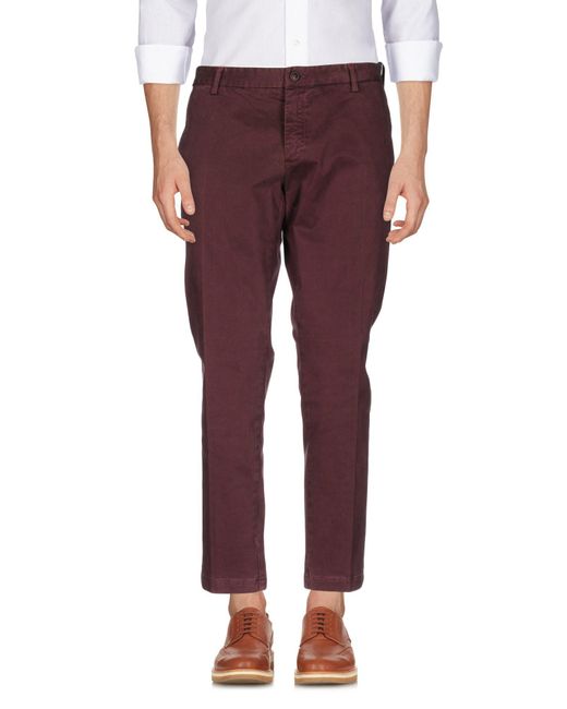 AT.P.CO Cotton Casual Pants in Cocoa (Brown) for Men - Lyst