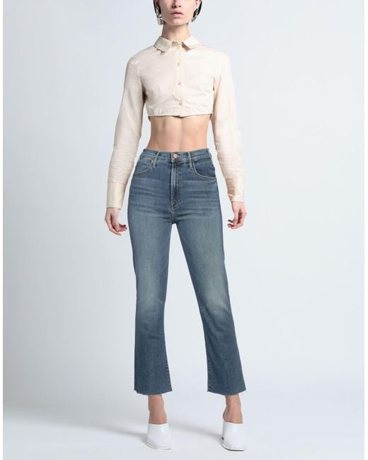 Mother Blue Jeans Cotton, Polyester, Elastane