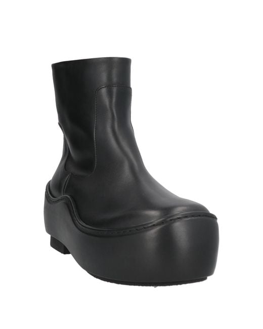 Jil Sander Black Ankle Boots Leather for men