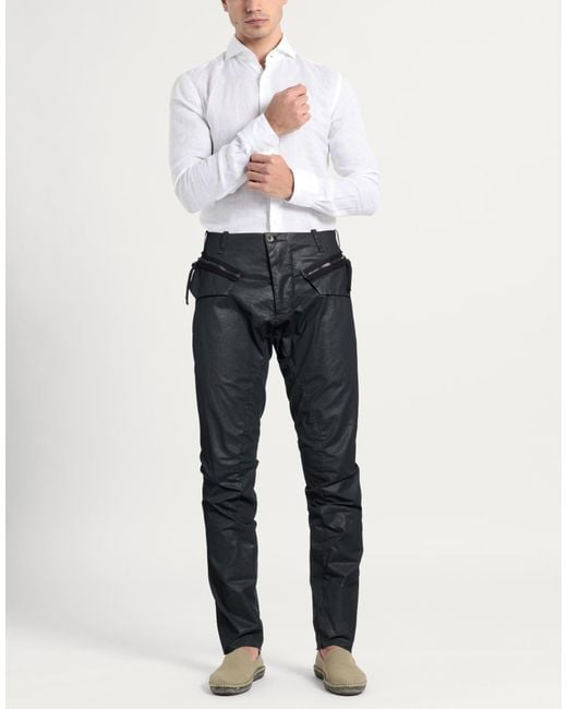 Masnada Blue Pants Cotton, Elastane for men