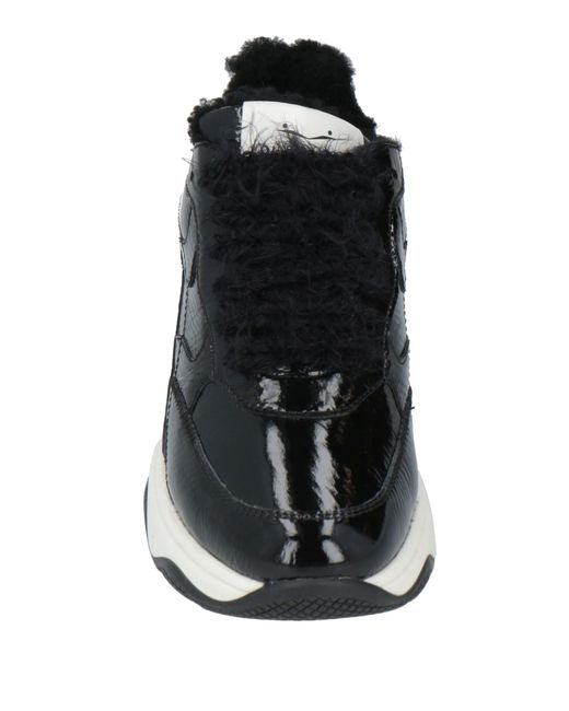 Voile Blanche Black Sneakers Leather, Shearling