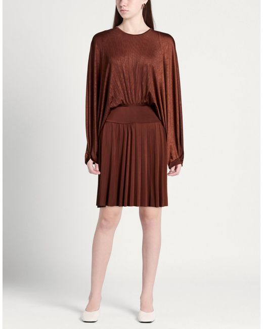 Relish Brown Chocolate Midi Dress Polyester, Elastane