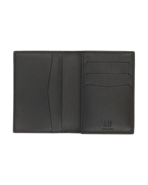 Dunhill Gray Dark Document Holder Soft Leather for men