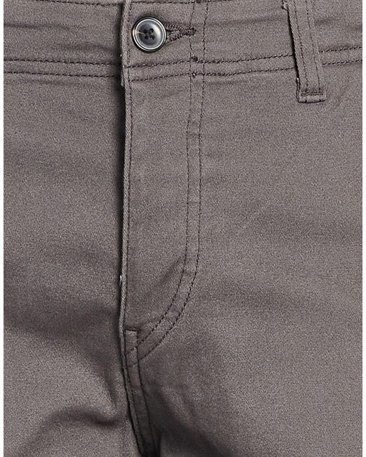Jack & Jones Gray Pants Cotton, Elastane for men