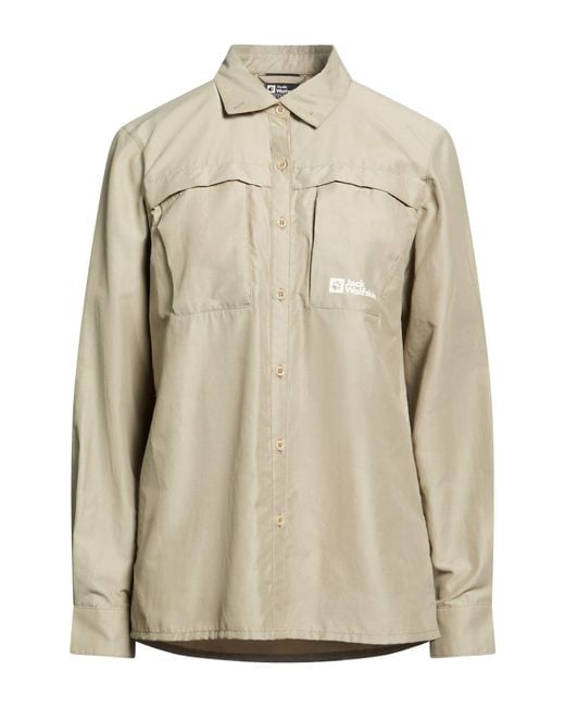 Camicia di Jack Wolfskin in Natural