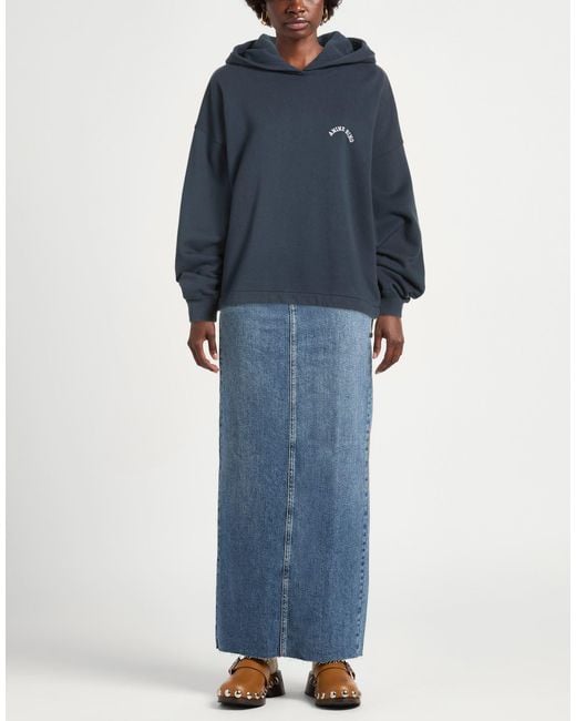 Anine Bing Blue Sweatshirt Cotton