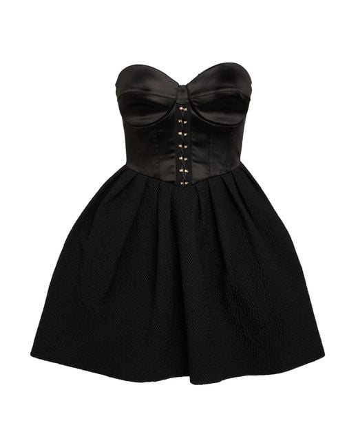 Elisabetta Franchi Black Mini Dress