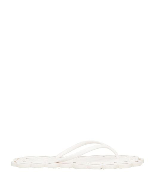 Carlotha Ray White Thong Sandal