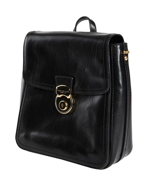 The Bridge Black Backpack Leather