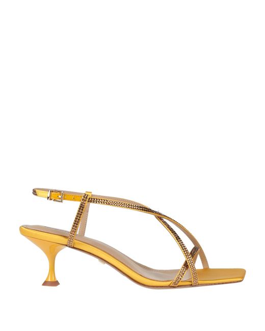 Lola Cruz Metallic Sandals