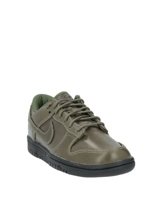 Nike Green Military Sneakers Leather for men