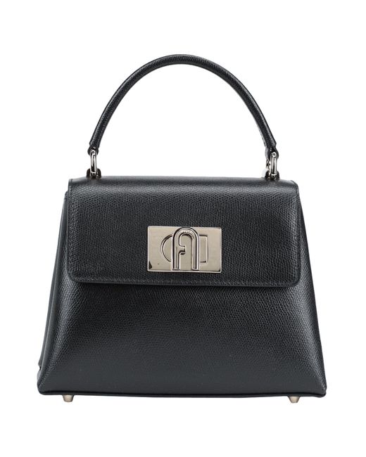 Furla Black 1927 Mini Top Handle -- Handbag Soft Leather