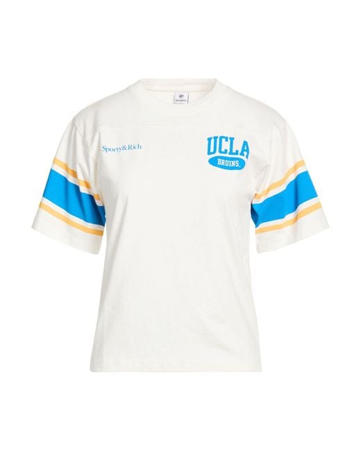 Sporty & Rich Blue T-Shirt Cotton