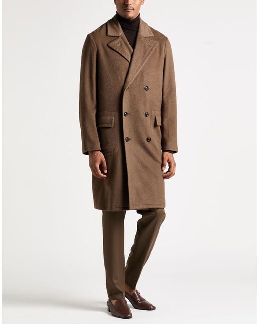 Boglioli Brown Coat Cashmere for men