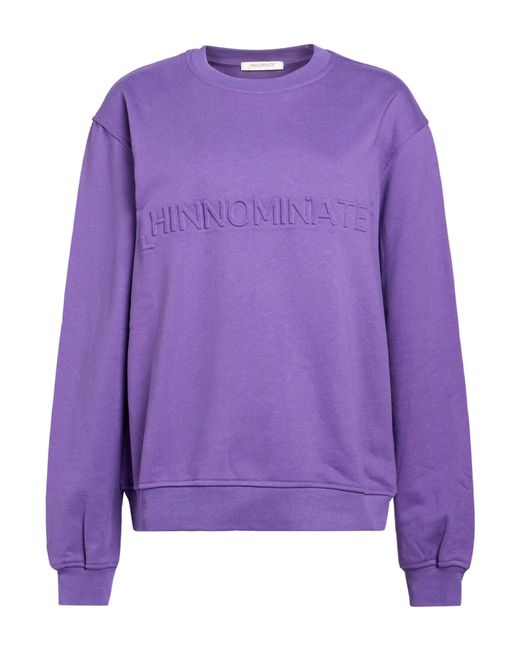 hinnominate Purple Sweatshirt Cotton