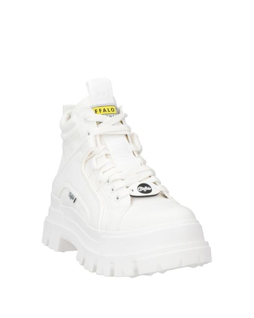 Buffalo White Ankle Boots