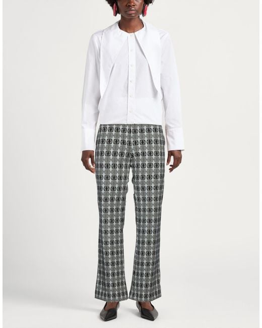 Rrd Gray Pants Polyamide, Elastane