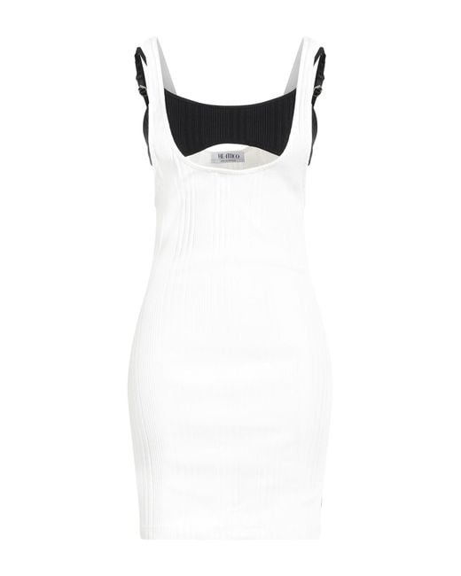 The Attico Black Mini Dress Cotton