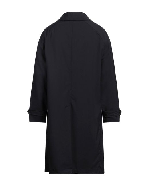 Boglioli Blue Midnight Overcoat & Trench Coat Virgin Wool for men