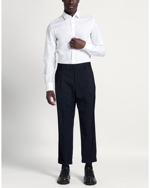 People Blue Midnight Pants Virgin Wool, Polyester, Elastane for men