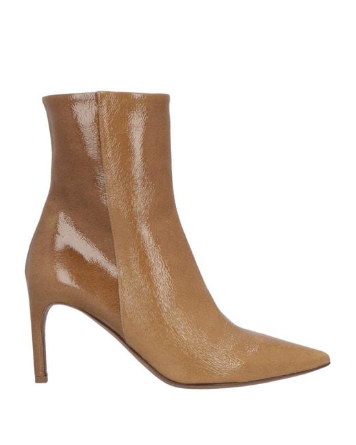 Roberto Del Carlo Brown Khaki Ankle Boots Leather