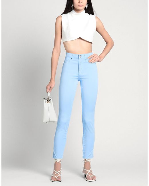 ARMANI EXCHANGE Blue Pants Cotton, Elastane