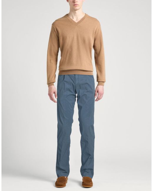Fedeli Blue Pants for men