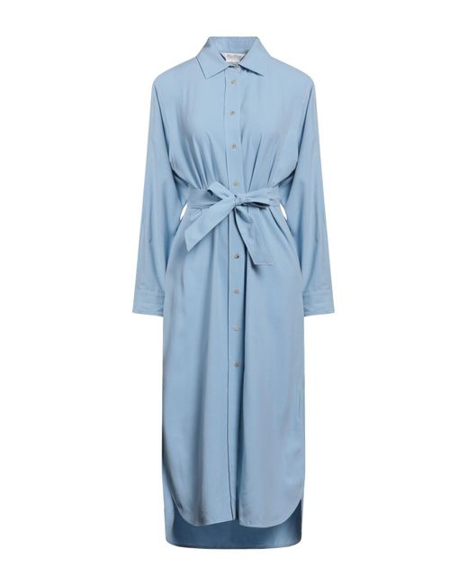 Max Mara Blue Midi Dress